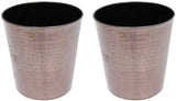 Sutra Decor Handmade Metallic Petals Planters Plant Container Set