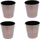 Sutra Decor Handmade Metallic Petals Planters Plant Container Set