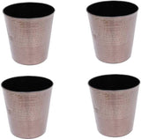 Sutra Decor Handmade Metallic Petals Planters Plant Container Set