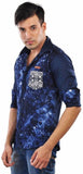 CREEDS Men's Printed Casual Multicolor Shirt