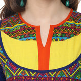 CORA Striped Girl's Straight Kurta