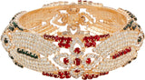 Cocktail Copper Cubic Zirconia Copper Bangle