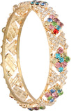 Cocktail Copper Cubic Zirconia Copper Bangle