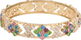 Cocktail Copper Cubic Zirconia Copper Bangle