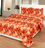 SYON Cotton Floral Double Bedsheet