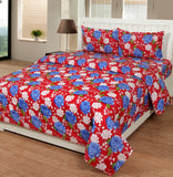 SYON Cotton Floral Double Bedsheet