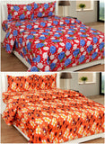 SYON Cotton Floral Double Bedsheet