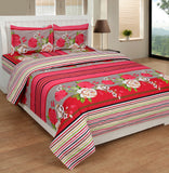 SYON Cotton Floral Double Bedsheet