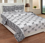 SYON Cotton Floral Double Bedsheet