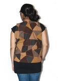 Lolaski Sleeveless Self Design Girl's, Women's Jacket