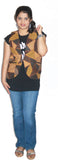 Lolaski Sleeveless Self Design Girl's, Women's Jacket