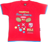 New Day Graphic Print Boy's Round Neck T-Shirt