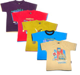 New Day Graphic Print Boy's Round Neck T-Shirt