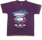 New Day Graphic Print Boy's Round Neck T-Shirt