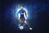 Cristiano Ronaldo - Great Soccer player of Real madrid Team Poster Paper Print