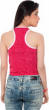Feminine Casual Sleeveless Printed Women's Multicolor Top
