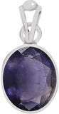 Clara Certified Iolite (Neeli) 6.5cts or 7.25ratti Sterling Silver Pendant