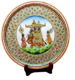 Shoppingtara Amabari Marble Plate Showpiece  -  7 cm