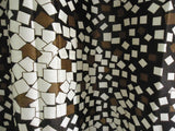 Shopgalore Polyester Brown Abstract Eyelet Window & Door Curtain
