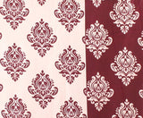 Fabutex Polyester Maroon Motif Eyelet Door Curtain