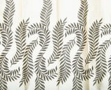Fabutex Polyester Black, White Abstract Eyelet Window & Door Curtain