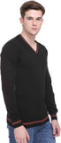 Club York Solid V-neck Casual Men's Sweater