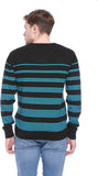 Club York Striped V-neck Casual Men's Sweater