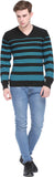 Club York Striped V-neck Casual Men's Sweater