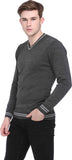 Club York Solid V-neck Casual Men's Sweater