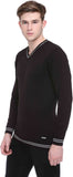 Club York Solid V-neck Casual Men's Sweater