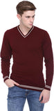 Club York Solid V-neck Casual Men's Sweater