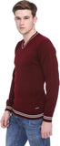 Club York Solid V-neck Casual Men's Sweater