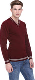 Club York Solid V-neck Casual Men's Sweater