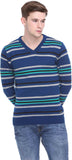 Club York Striped V-neck Casual Men's Sweater