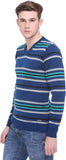 Club York Striped V-neck Casual Men's Sweater