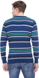 Club York Striped V-neck Casual Men's Sweater