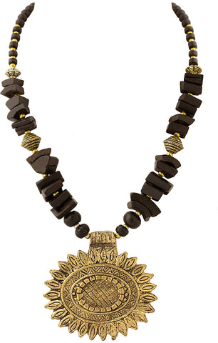 Voylla Yellow Gold Plated Alloy Necklace