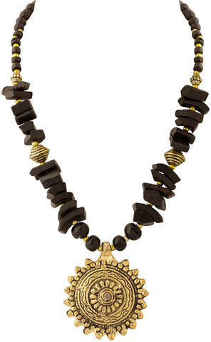 Voylla Yellow Gold Plated Alloy Necklace