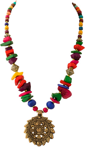 Voylla Yellow Gold Plated Alloy Necklace