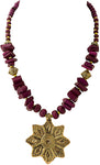 Voylla Yellow Gold Plated Alloy Necklace