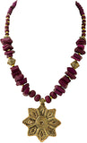 Voylla Yellow Gold Plated Alloy Necklace