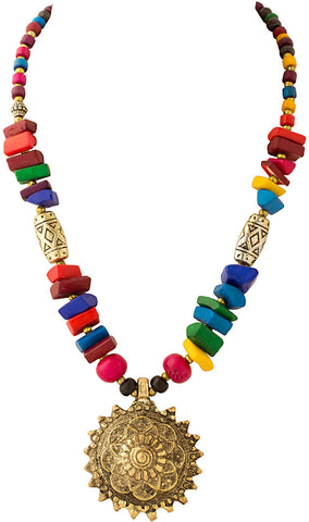 Voylla Yellow Gold Plated Alloy Necklace