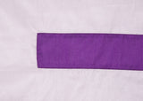 Sapatos Striped Single Duvet White & Purple