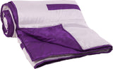 Sapatos Striped Single Duvet White & Purple