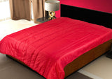 Sapatos Plain Single Duvet Red