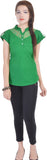 Dumdaar.Com Casual Short Sleeve Self Design Women's Top