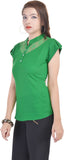 Dumdaar.Com Casual Short Sleeve Self Design Women's Top