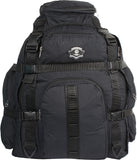 Ornate Black Free size Rucksack  - 35 L