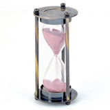Indigocart Antique Brass Sand Timer Showpiece  -  10.16 cm