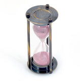 Desert Eshop Real Antique Brass Royal 3 Minute Sand Timer 281 Showpiece  -  7 cm